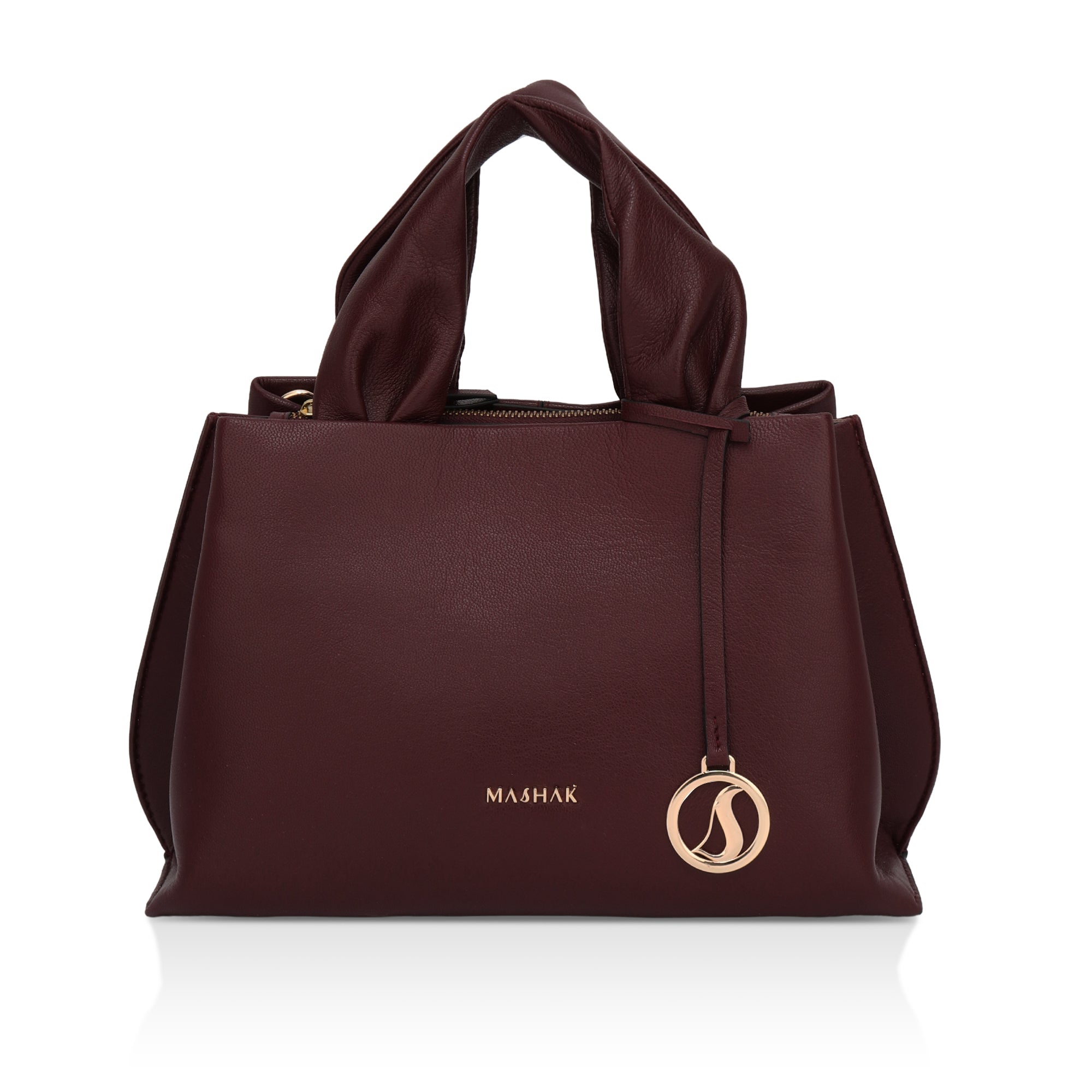 Mia : Napa Leather Handbag (Wine)