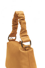 Verve: Napa Leather Crossbody Bag (Mustard)