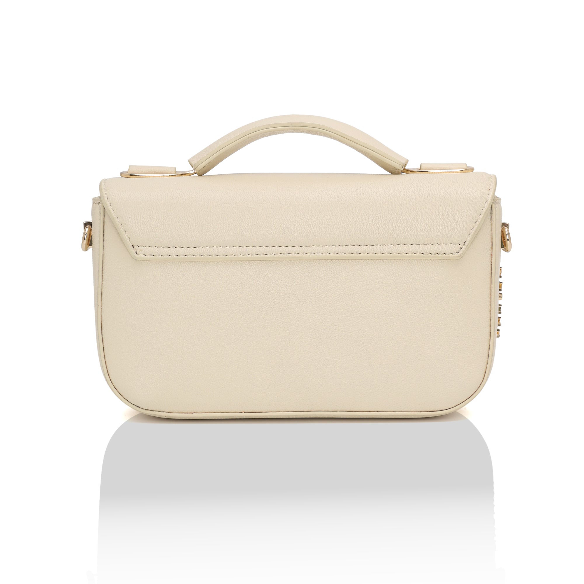 Terra : Napa leather Crossbody Bag (Cream)