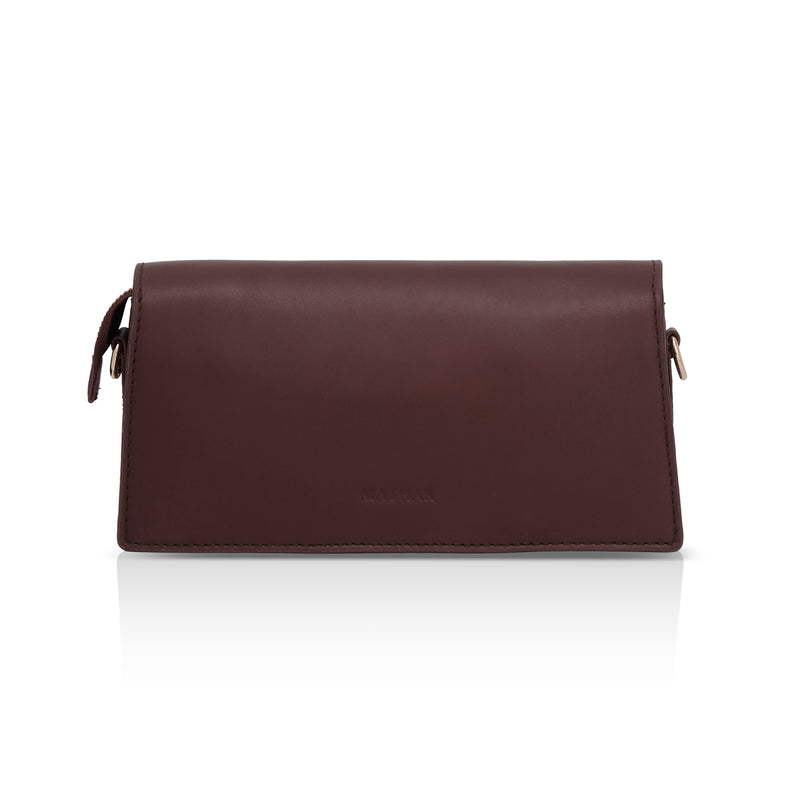 Vogue: Embossed Leather Shoulder Bag (Tan)