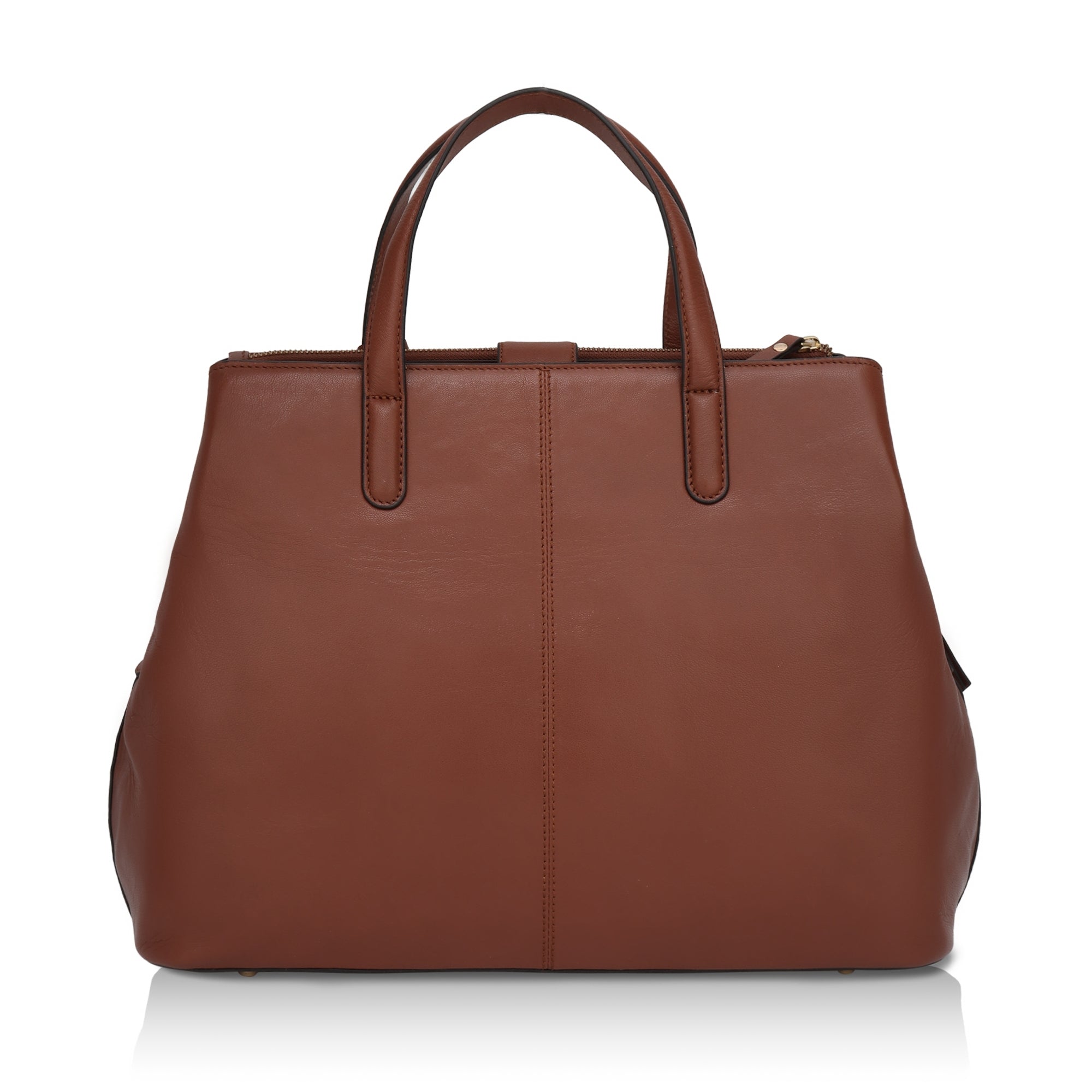 Divino: Napa Leather Laptop Handbag (Tan)