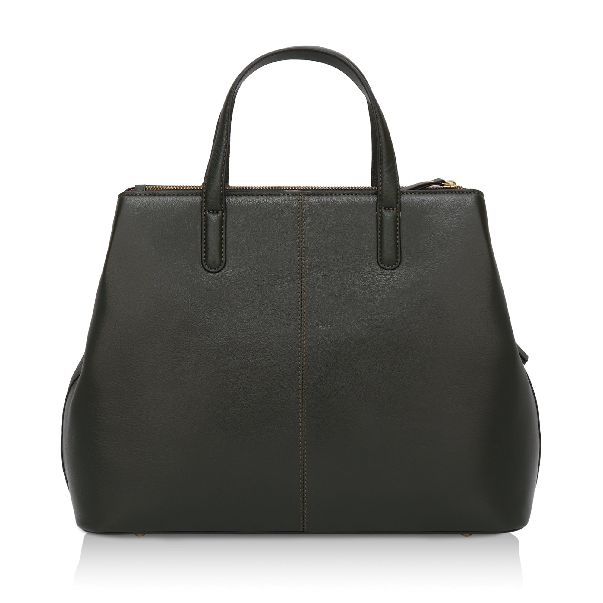 Divino: Napa Leather Laptop Handbag (Dark Green)