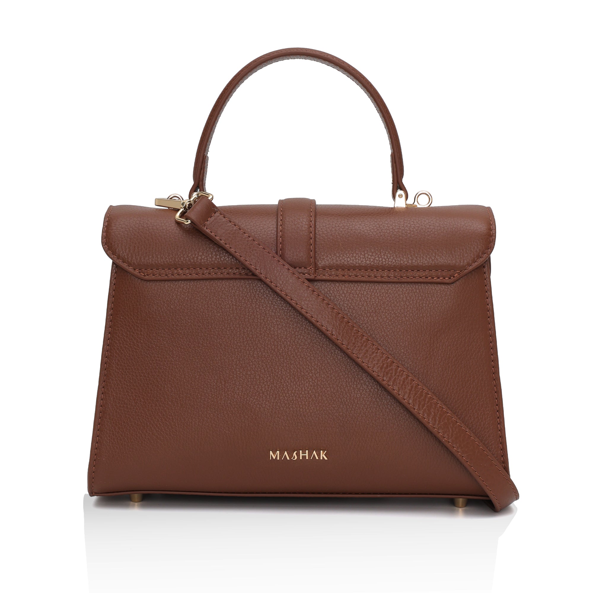 Solis: Full Grain Leather Handbag (Tan)