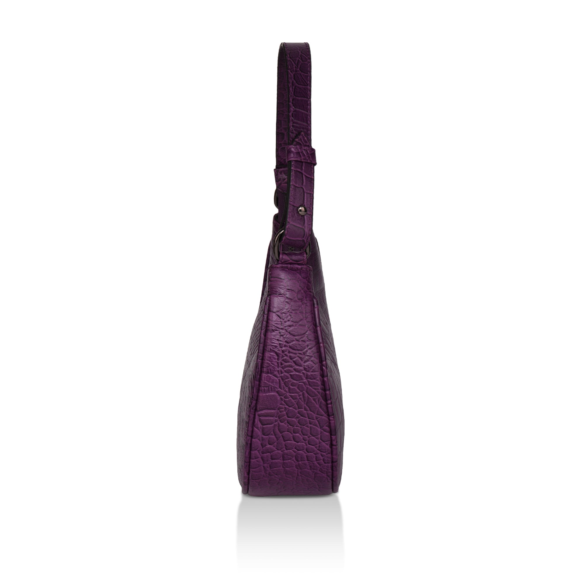 Dazzlo: Luxury Leather Shoulder Bag (Purple)