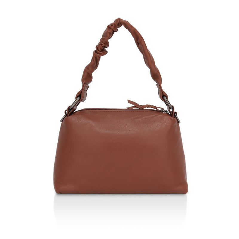 Verve: Napa Leather Crossbody Bag (Tan)