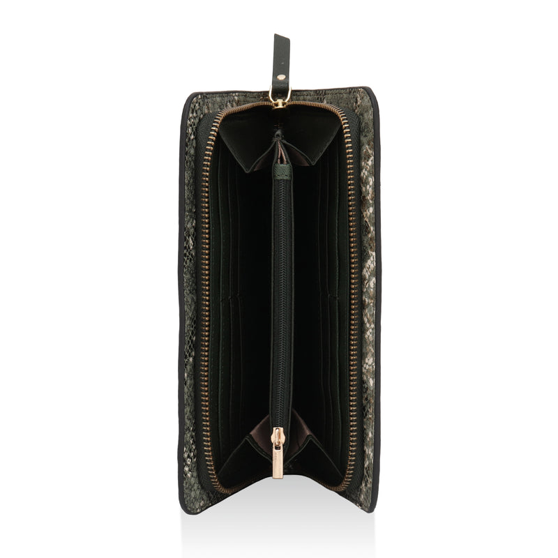 Azurea: Italian Leather Ladies’ Wallet (Green)