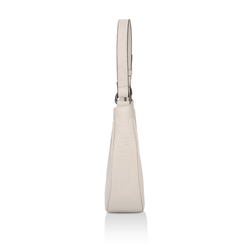 Dazzlo: Luxury Leather Shoulder Bag (Cream)