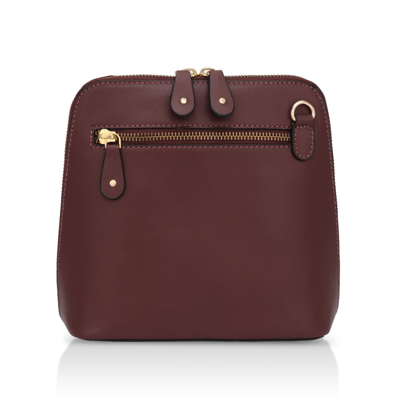 Luxeblend: Full Grain Leather Crossbody Bag (Tan)