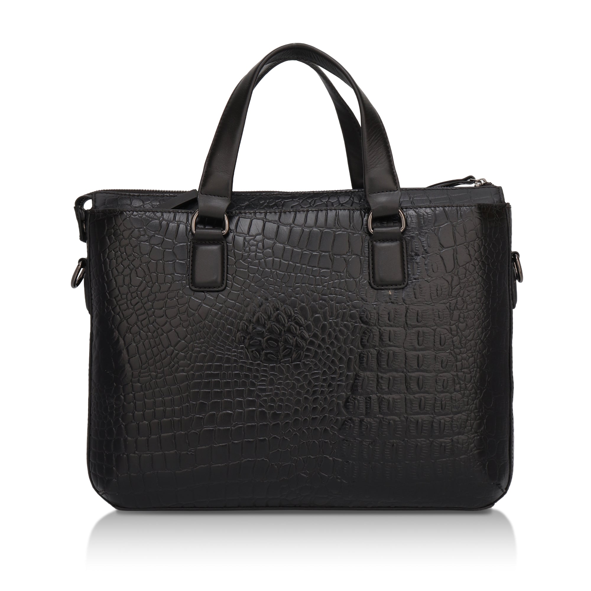 Nexa: Luxury Leather Laptop Bag (Black)