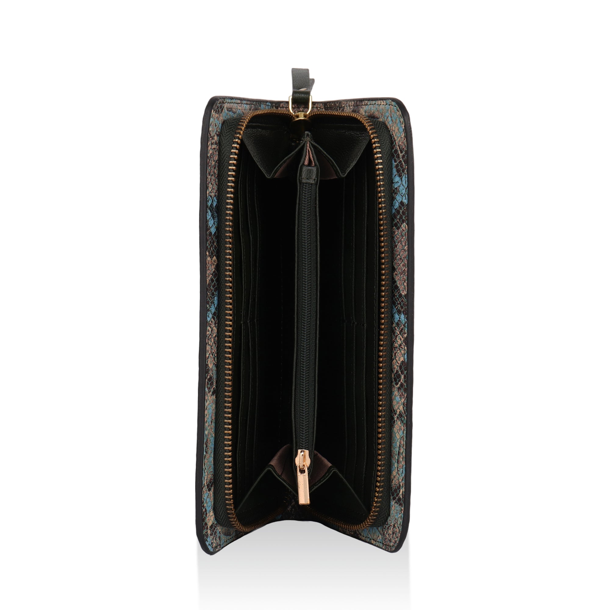 Azurea: Italian Leather Ladies’ Wallet (Blue)