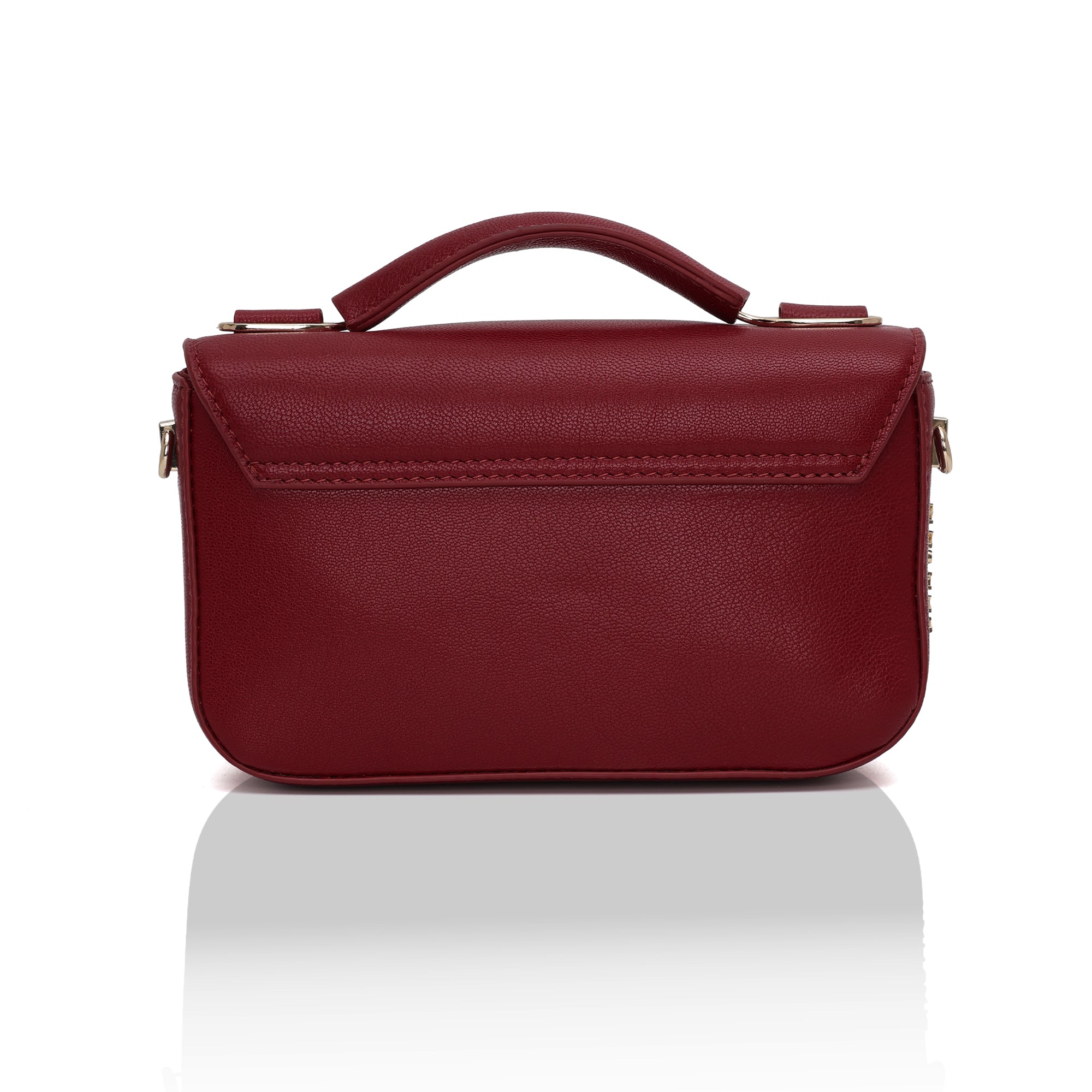Terra : Napa leather Crossbody Bag (Red)