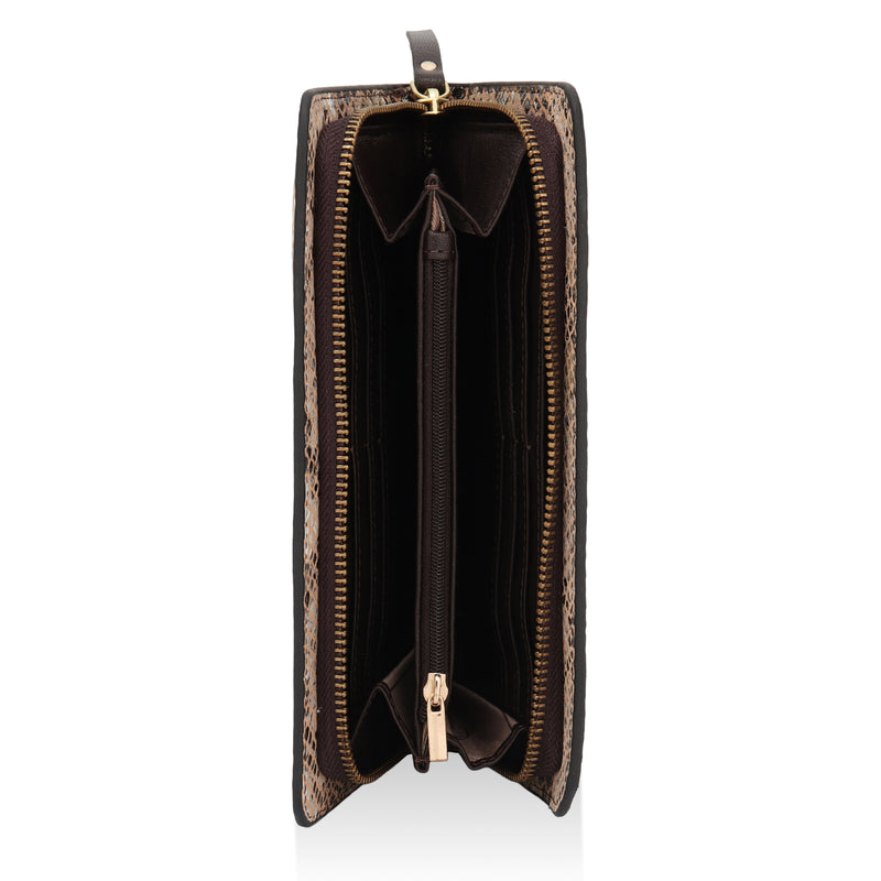 Azurea: Italian Leather Ladies’ Wallet (Beige)