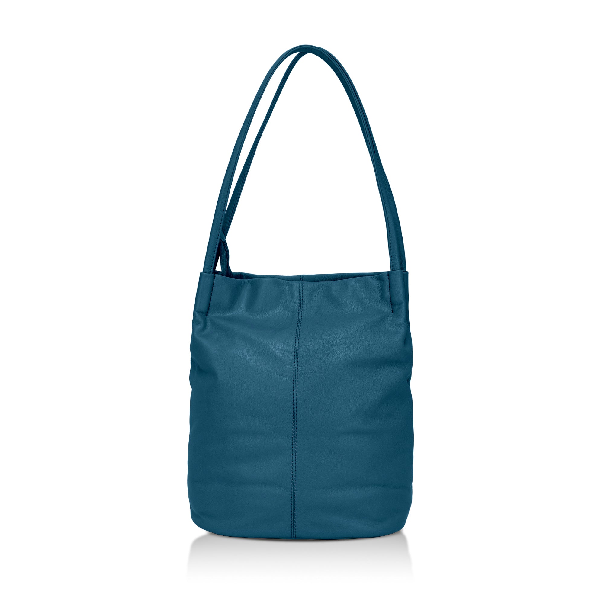 Boho: Soft Napa Leather Tote Bag (Teal)