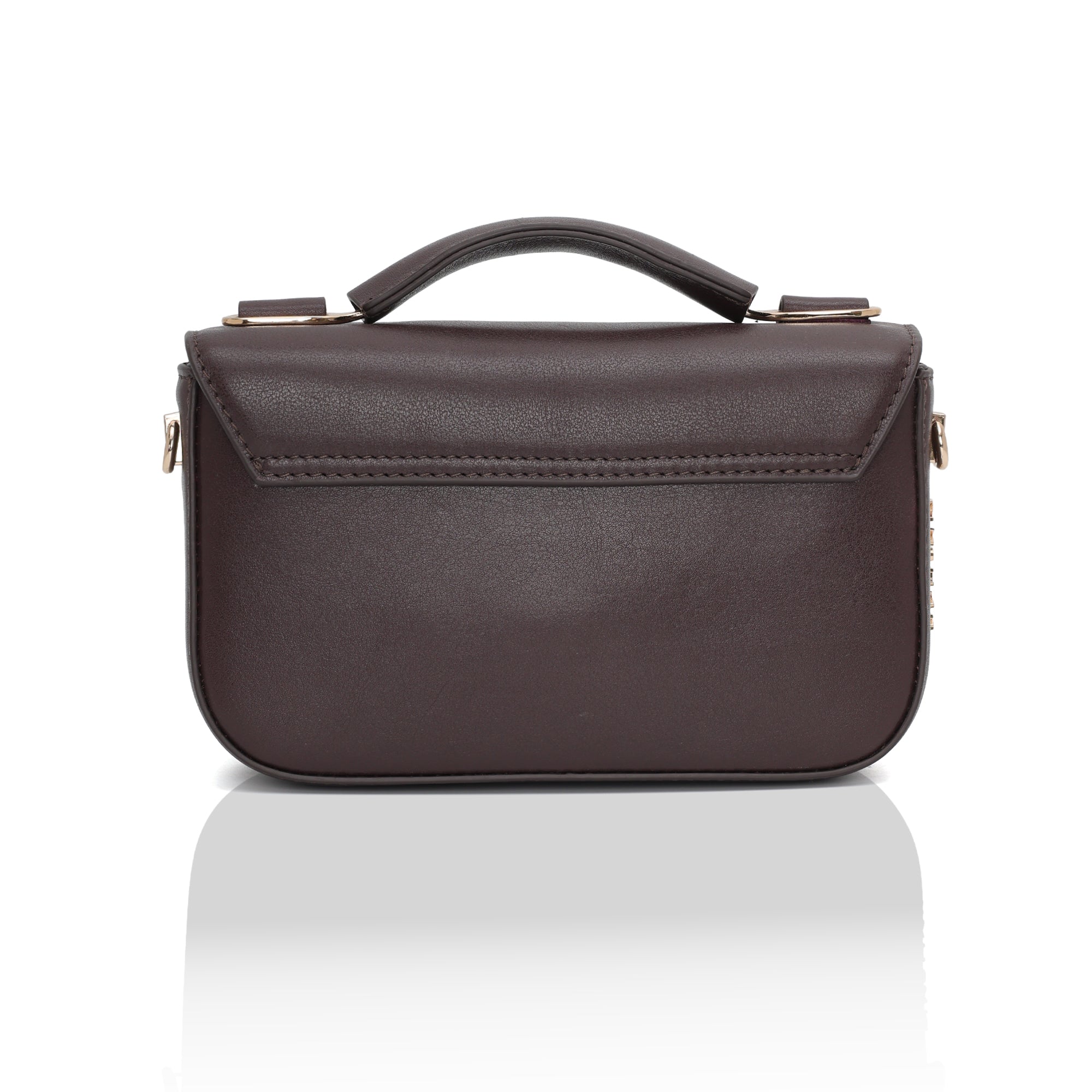 Terra : Napa leather Crossbody Bag (Brown)