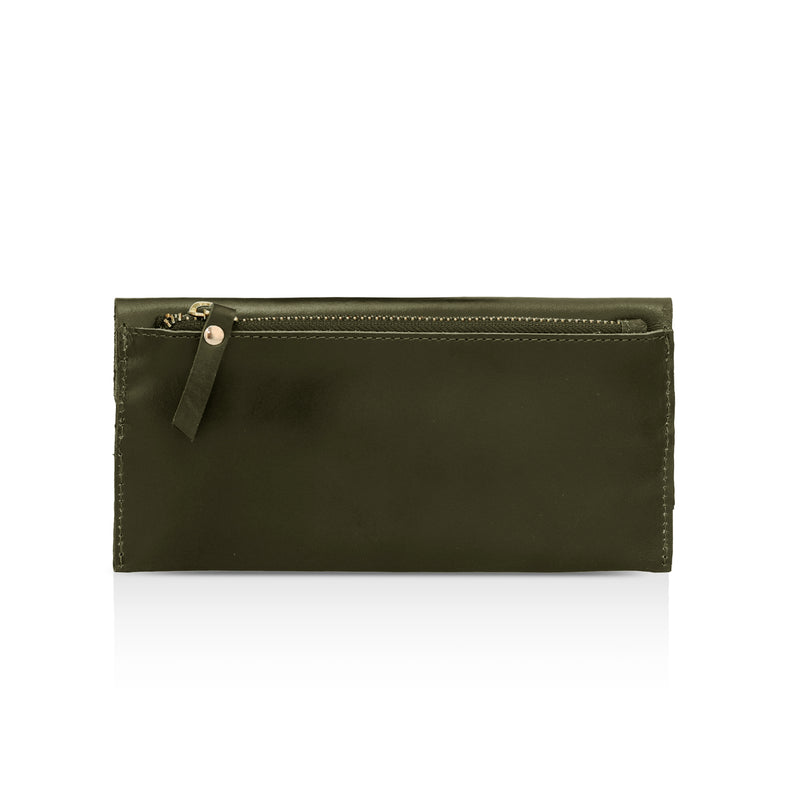 Glassique: Envelope Womens' Wallet (Olive)