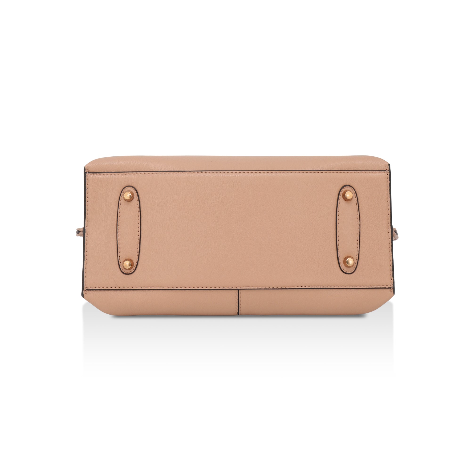 Mia : Napa Leather Handbag (Nude)