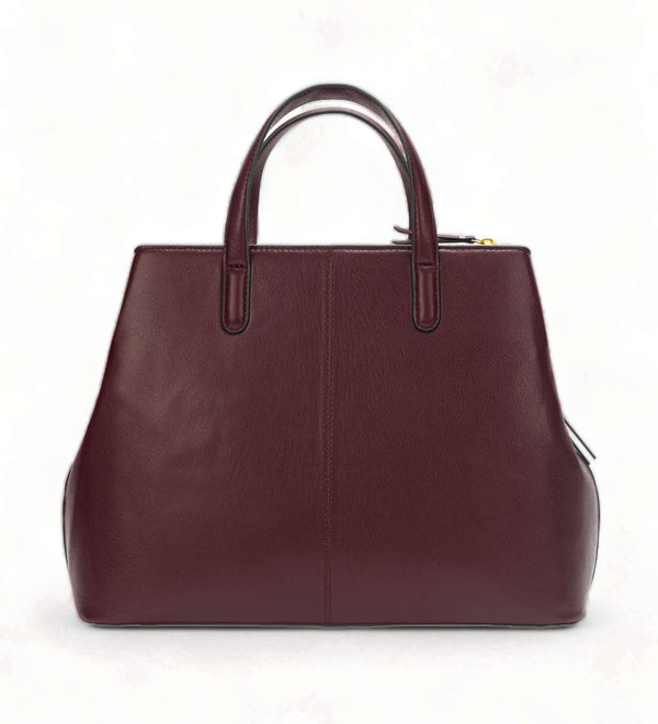 Divino: Napa Leather Laptop Handbag (Wine)