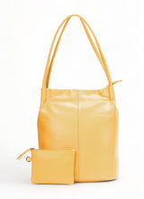 Boho: Soft Napa Leather Tote Bag (Mustard)