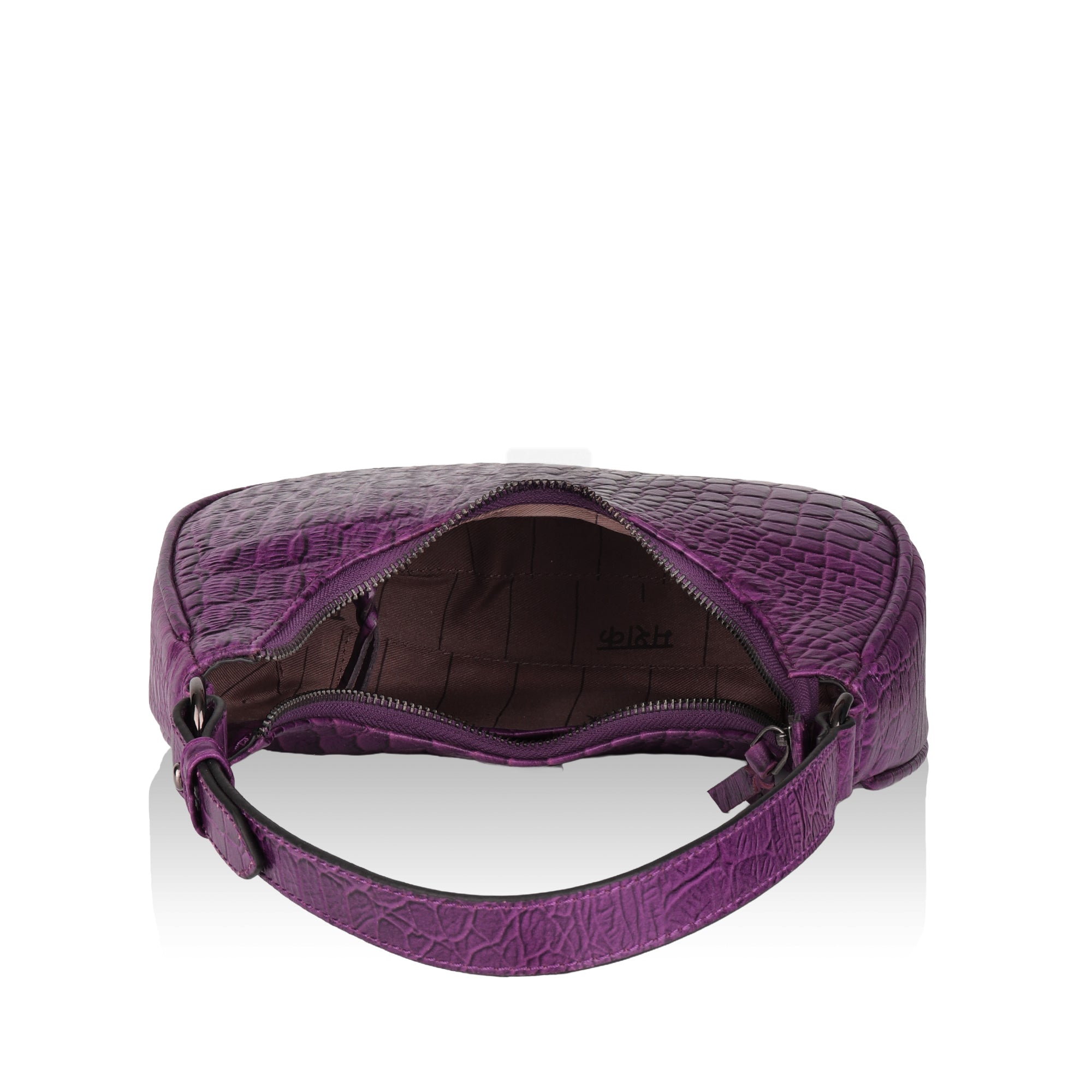 Dazzlo: Luxury Leather Shoulder Bag (Purple)