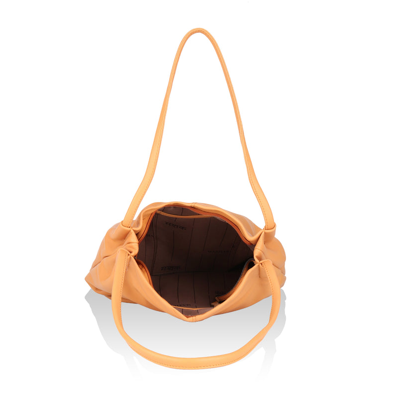 Boho: Soft Napa Leather Tote Bag (Mustard)
