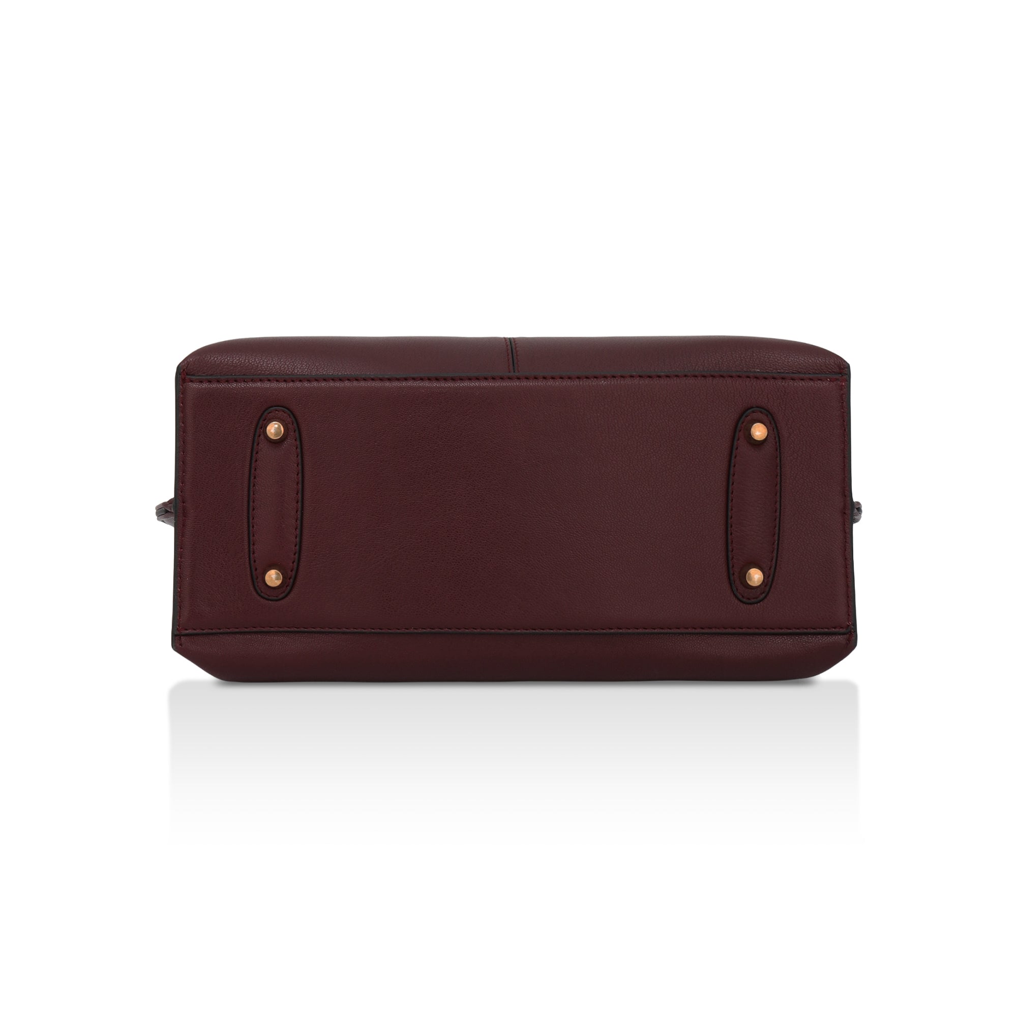 Mia : Napa Leather Handbag (Wine)