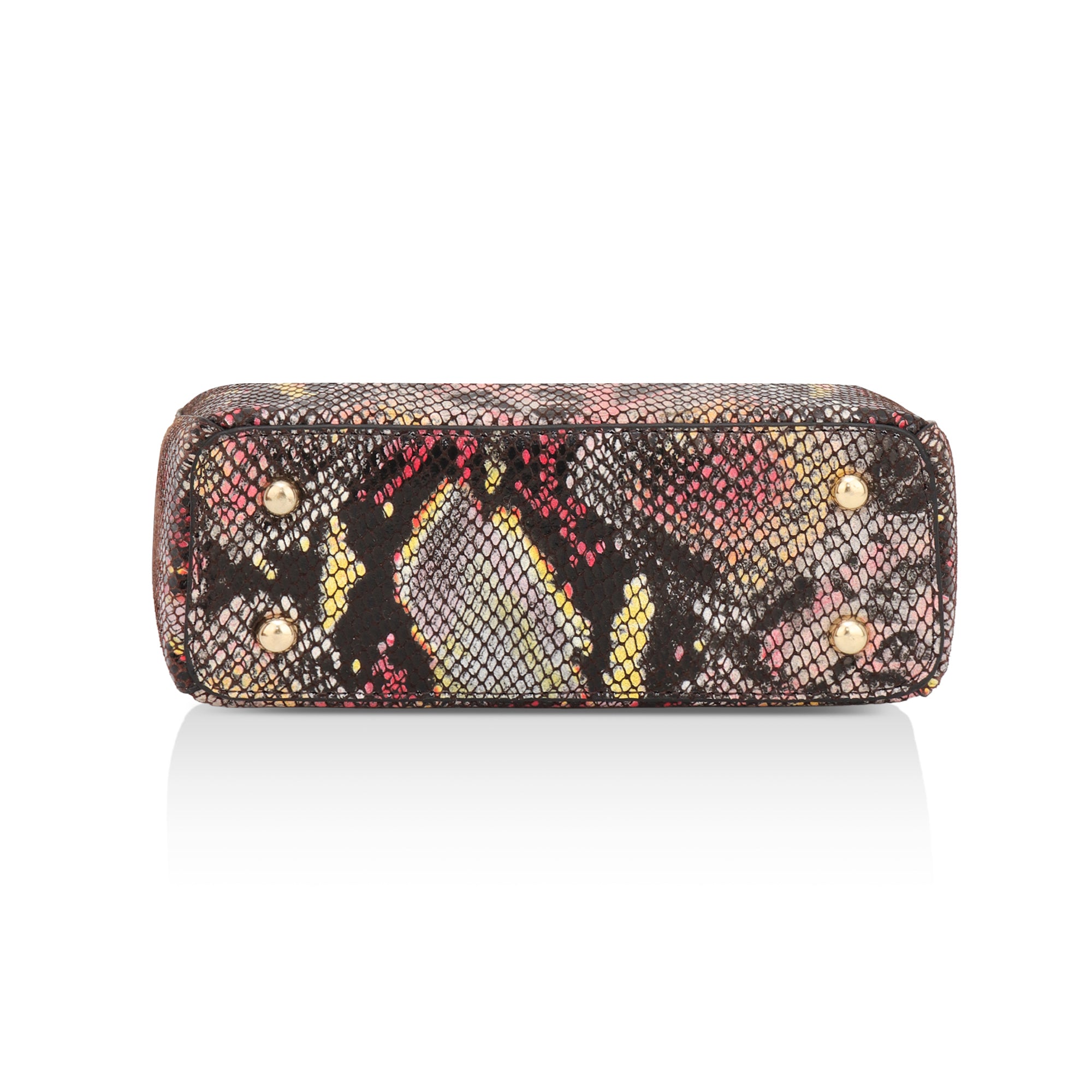 Savannah: Italian Leather Crossbody Bag (Multicolour)