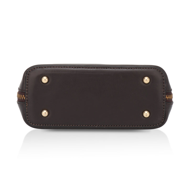 Luxeblend: Full Grain Leather Crossbody Bag (Brown)