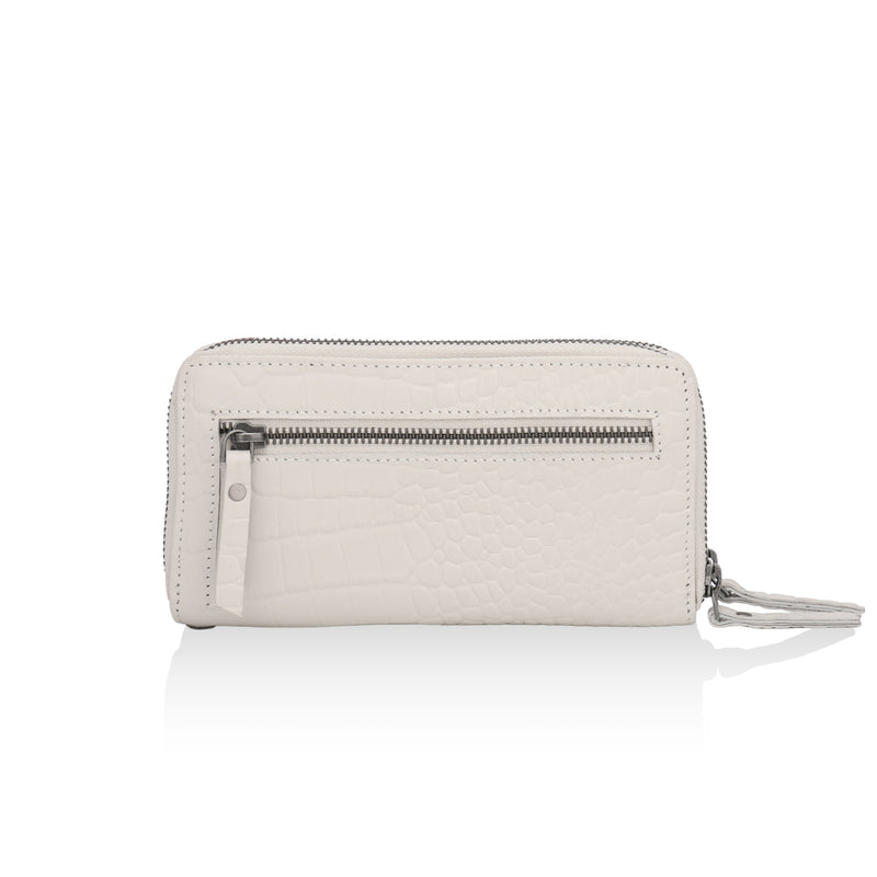 Panache: Double Zip Womens’ Wallets (Cream)