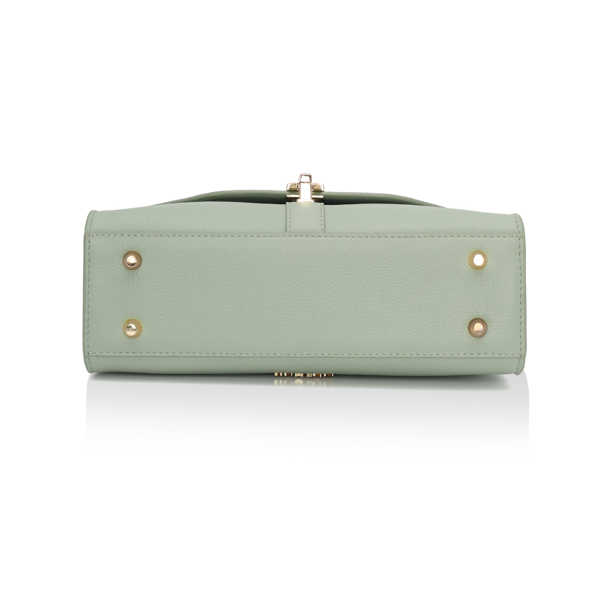 Solis: Full Grain Leather Handbag (Mint Green)