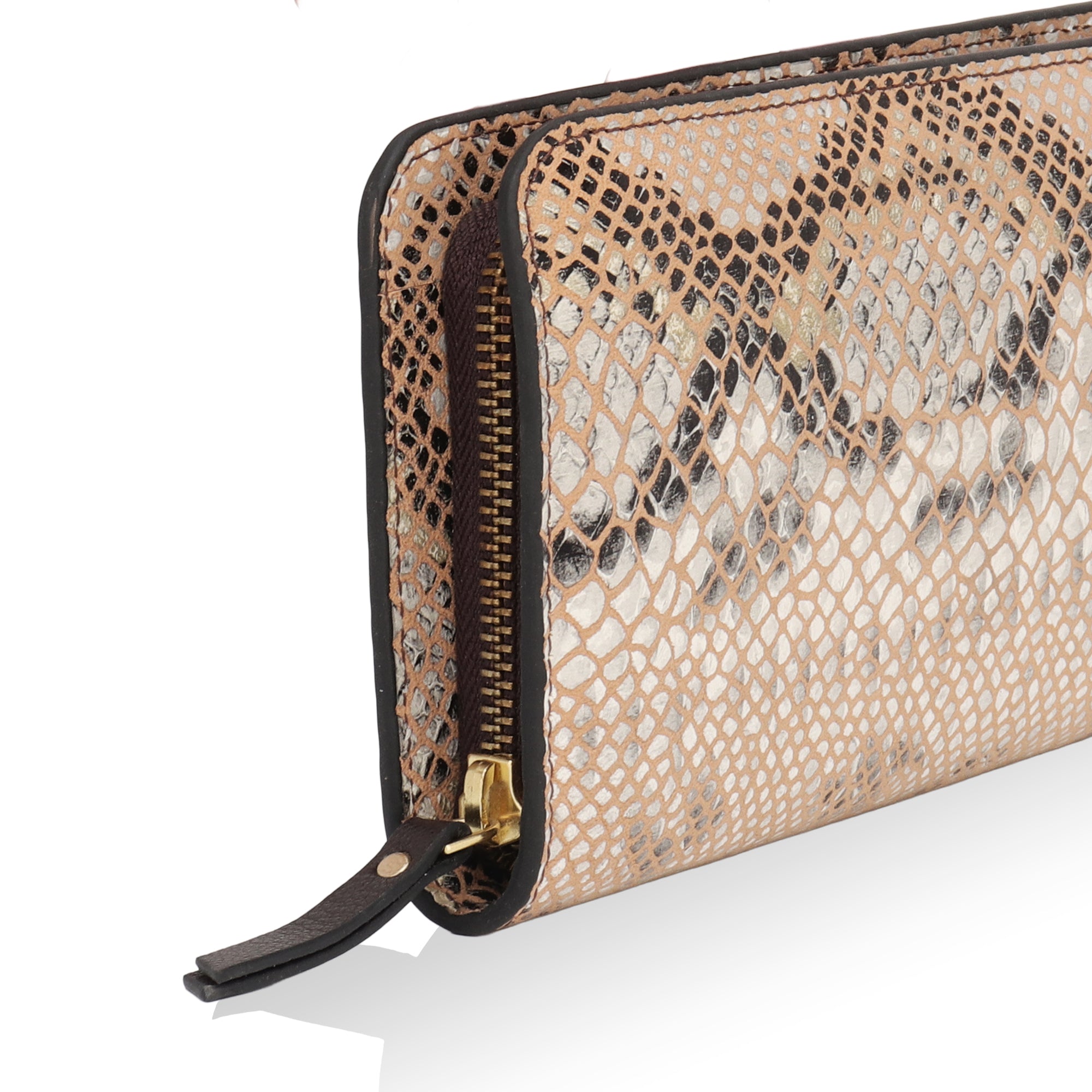 Azurea: Italian Leather Ladies’ Wallet (Beige)