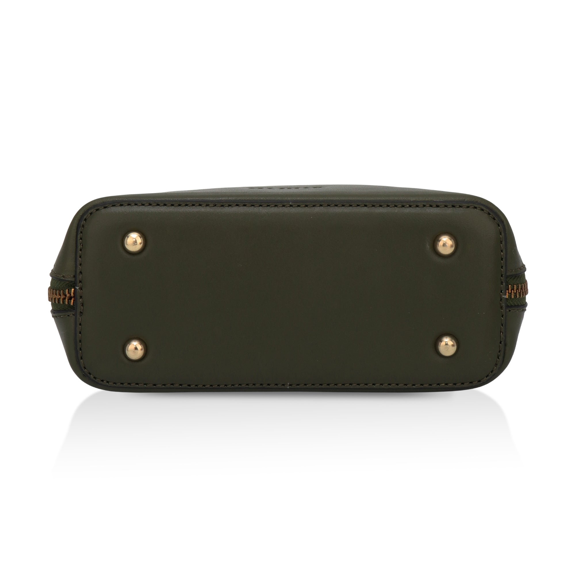 Luxeblend: Full Grain Leather Crossbody Bag (Olive)