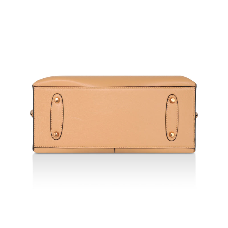 Mia : Napa Leather Handbag (Camel)