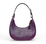 Dazzlo: Luxury Leather Shoulder Bag (Purple)