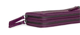 Panache: Double Zip Womens’ Wallets (Purple)