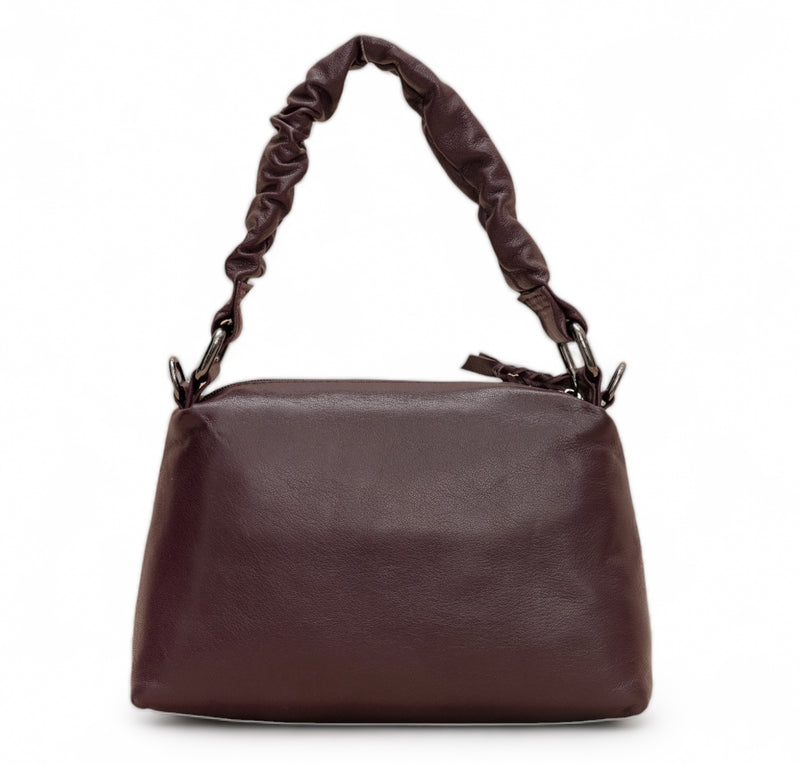 Verve: Napa Leather Crossbody Bag (Wine)