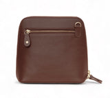 Luxeblend: Full Grain Leather Crossbody Bag (Tan)