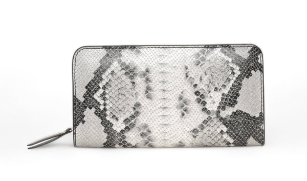 Azurea: Italian Leather Ladies’ Wallet (Black and White)