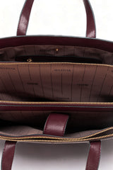 Divino: Napa Leather Laptop Handbag (Wine)