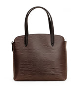 Opula: Scaled Leather Handbag (Brown)