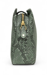 Savannah: Italian Leather Crossbody Bag (Green)