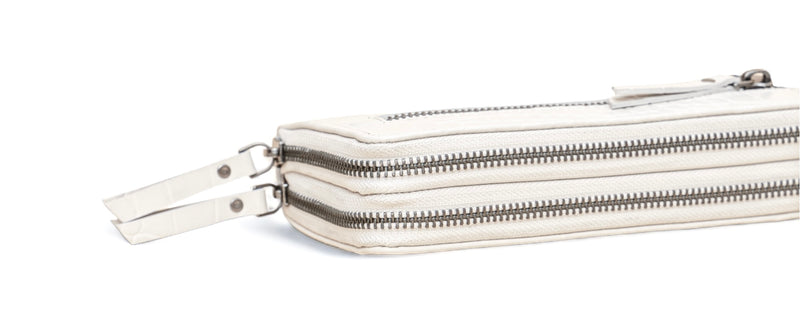 Panache: Double Zip Womens’ Wallets (Cream)