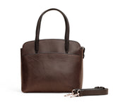 Opula: Scaled Leather Handbag (Brown)