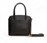 Opula: Scaled Leather Handbag (Black)