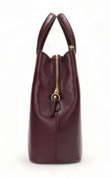 Divino: Napa Leather Laptop Handbag (Wine)