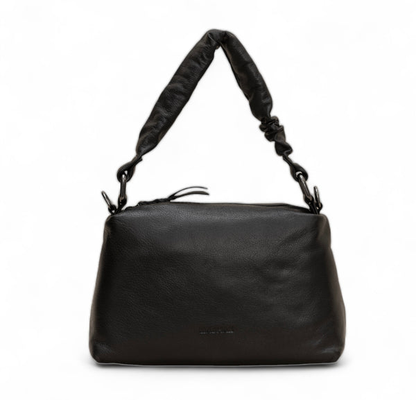 Verve: Napa Leather Crossbody Bag (Black)