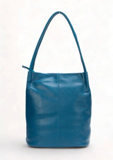 Boho: Soft Napa Leather Tote Bag (Teal)