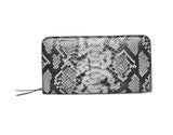 Azurea: Italian Leather Ladies’ Wallet (Black and Grey)