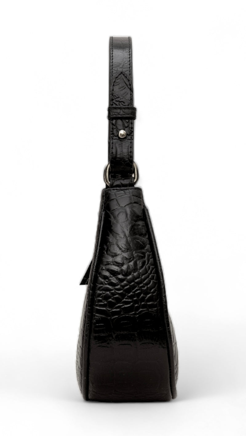 Dazzlo: Luxury Leather Shoulder Bag (Black)