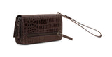 Panache: Double Zip Womens’ Wallets (Brown)