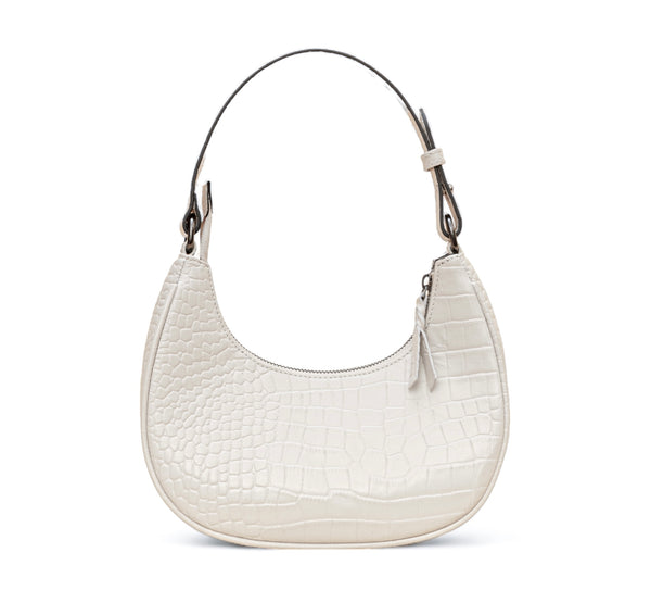 Dazzlo: Luxury Leather Shoulder Bag (Cream)